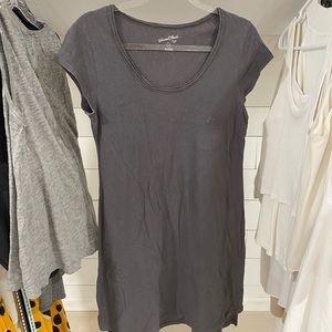 Gray T-Shirt Dress
